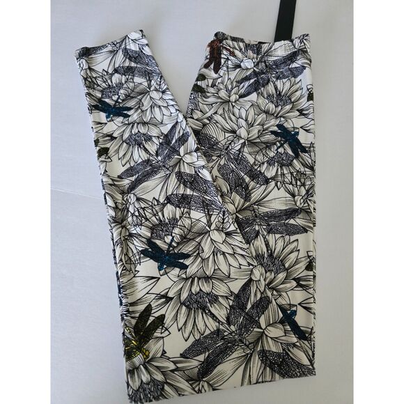 XPlus Size Dragonfly Print Full Length Slim Fit Leggings with High Elastic - Picture 4 of 9